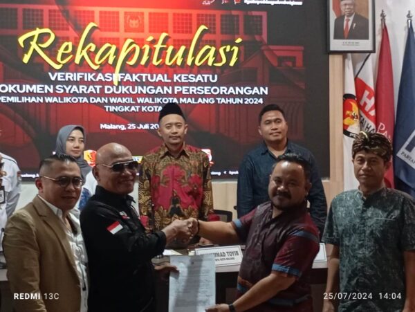 KPU Kota Malang Melakukan Verifikasi Faktual ke-1 Pasangan Perseorangan