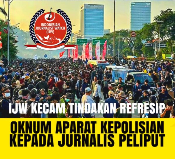 IJW Kecam Tindakan Represif Oknum Kepolisian Kepada Jurnalis Saat Liput Demo Dukung Keputusan MK