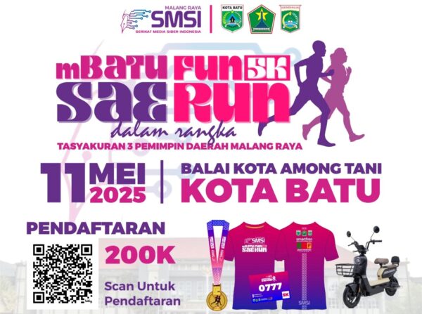 Ramaikan Deklarasi dan Pesta Rakyat SMSI Malang Raya, Smartfren Hadirkan “Mbatu Sae Fun Run”
