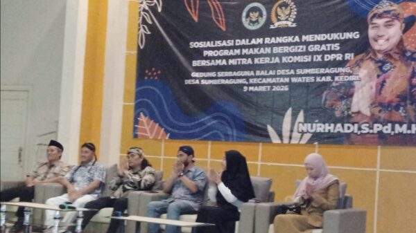 Sosialisasi Program MBG di Kediri, Nurhadi Serap Keluhan Warga hingga Dorong Pengurangan Stunting