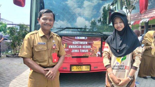 Kontingen Kwarcab Gerakan Pramuka Kabupaten Kediri Ikuti Jambore Nasional ke-XII